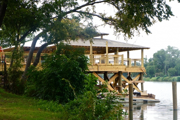Manny&#039;s building a Brazos River hangout