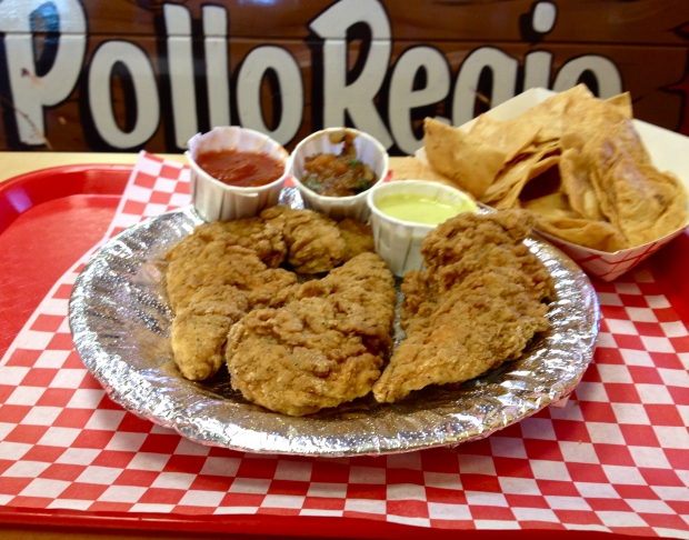 Fried-day: Pollo Regio tenders and salsa
