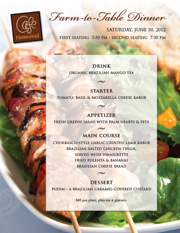 Book &#039;em while you still can: Cafe Homestead has a few seats left for Saturday dinner