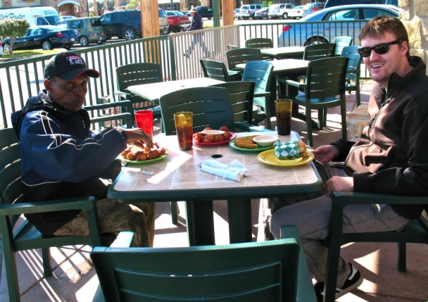 A sunny day on the George&#039;s patio with good friends