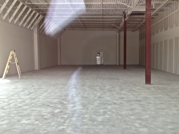 This space being cleared for a new restaurant