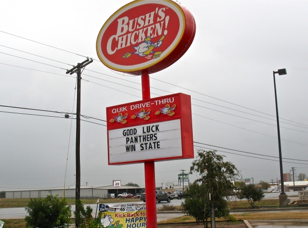 All hail RG3, the Midway Panthers, Bush&#039;s Chicken, etc.