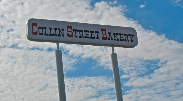 Collin Street Bakery fruit cake — a gift ready to travel